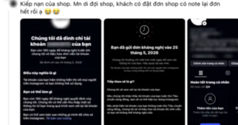 Hàng loạt tài khoản Instagram bị khóa sau tin nhắn lạ, người dùng hoang mang