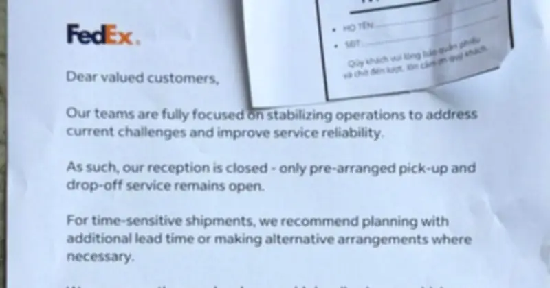 Hàng trăm khách hàng chờ đợi lấy hàng tại FedEx, doanh nghiệp bức xúc