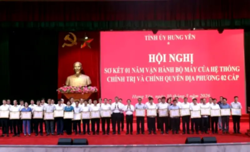 Hưng Yên: Sơ kết 1 năm vận hành bộ máy chính trị 2 cấp, kiện toàn tinh gọn