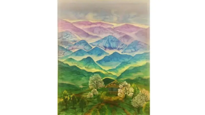 Hành trình tâm tưởng qua 33 bức tranh lụa độc đáo tại triển lãm 'Ru Cảnh'