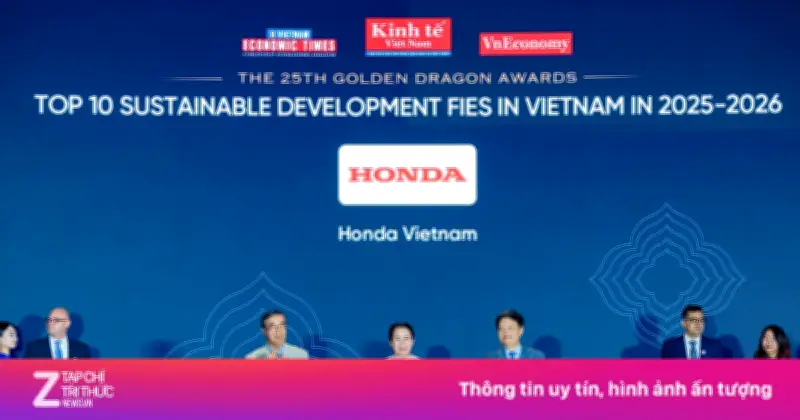 Honda Việt Nam vinh dự nhận giải thưởng Rồng Vàng năm 2026