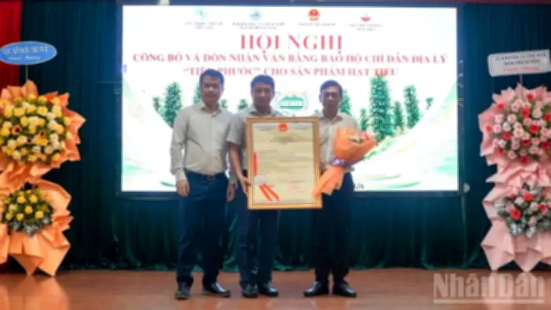 Hạt tiêu Tiên Phước được bảo hộ chỉ dẫn địa lý, mở ra cơ hội phát triển bền vững