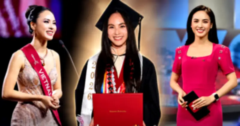 Á hậu Quỳnh Nga nhận bằng Thạc sĩ tại Mỹ, thành tích học tập xuất sắc