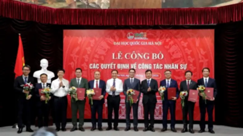 Đại học Quốc gia Hà Nội bổ nhiệm loạt hiệu trưởng, hướng tới top 100 châu Á