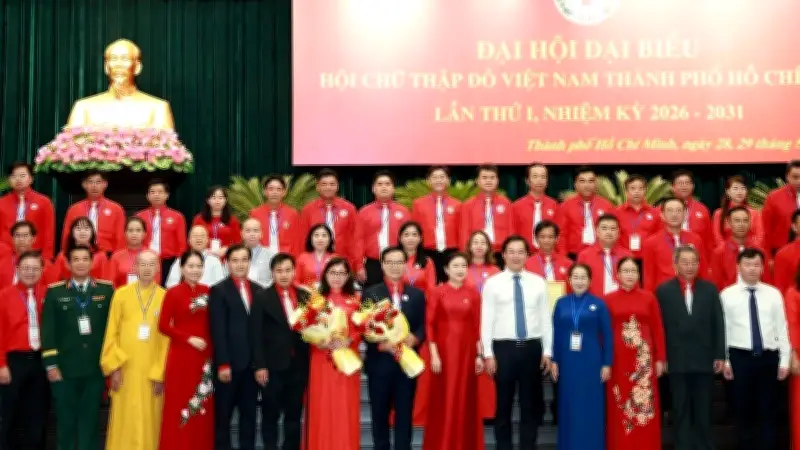 Đại hội Hội Chữ thập đỏ TP.HCM nhiệm kỳ 2026-2031: Đặt mục tiêu nhân đạo bền vững