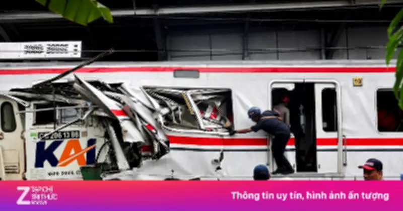 Indonesia xác định nguyên nhân vụ 2 đoàn tàu đâm nhau, xe VinFast không lỗi
