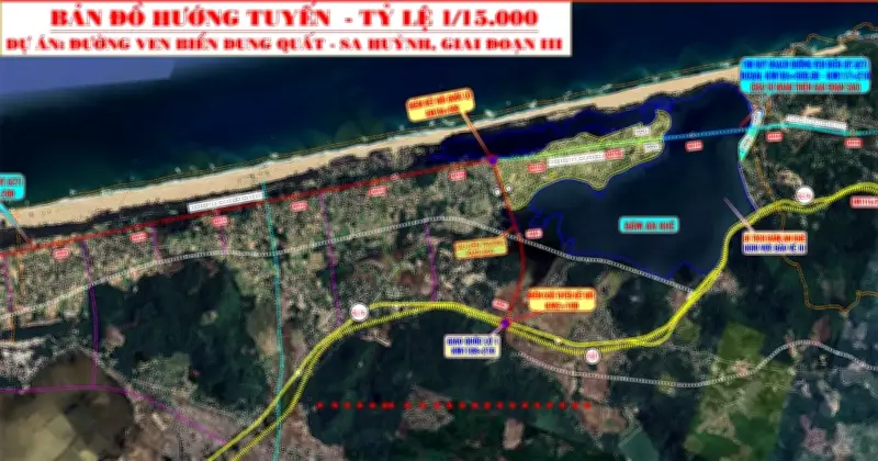Điều chỉnh hướng tuyến đường ven biển Dung Quất-Sa Huỳnh để bảo vệ di sản Văn hóa Sa Huỳnh
