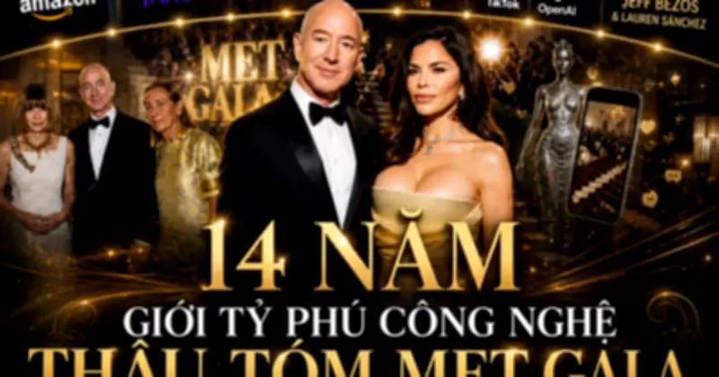 Jeff Bezos 'mua lại' Met Gala 2026: Giới công nghệ thâu tóm văn hóa thời trang