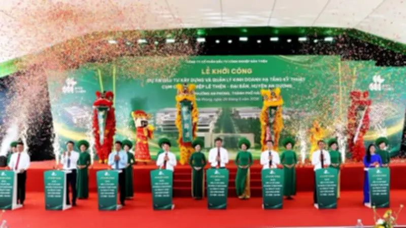 Khởi công cụm công nghiệp xanh Lê Thiện-Đại Bản tại Hải Phòng