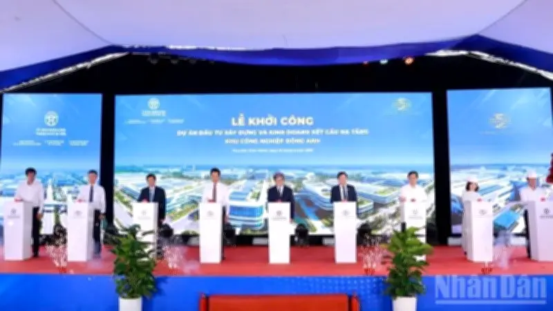 Khởi công Khu công nghiệp Đông Anh, khu công nghiệp thế hệ mới tại Hà Nội