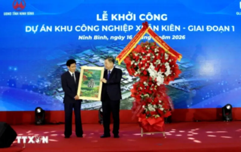 Khởi công Khu công nghiệp Xuân Kiến giai đoạn I, tổng mức đầu tư 1.245 tỷ đồng