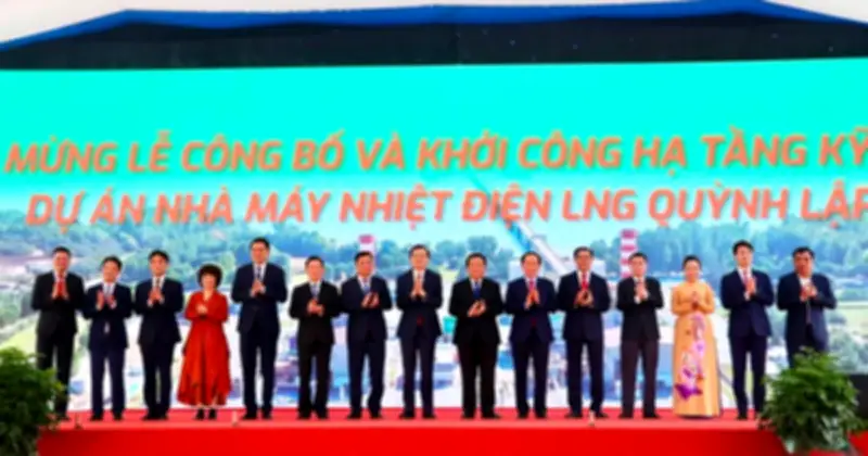 Khởi công nhà máy nhiệt điện LNG Quỳnh Lập 59.372 tỷ đồng tại Nghệ An