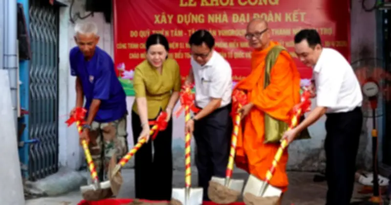 Khởi công xây nhà đại đoàn kết cho hộ nghèo tại Cần Thơ