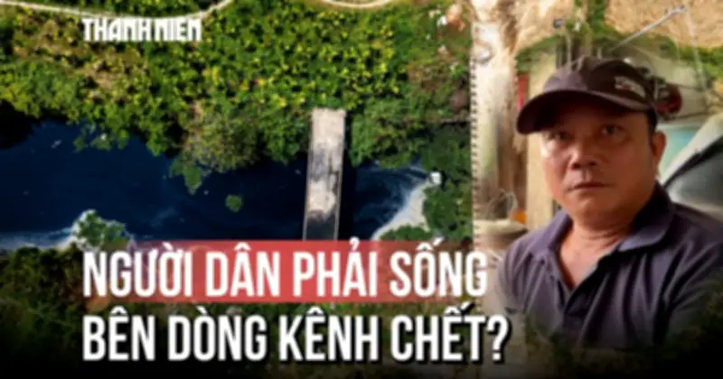 Kênh chìm Sơn Tịnh 'đổi màu' vì nước thải công nghiệp, người dân khốn khổ