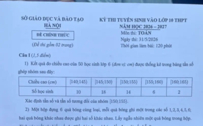 Kết thúc kỳ thi lớp 10 Hà Nội với môn Toán, đề có tính phân hóa cao