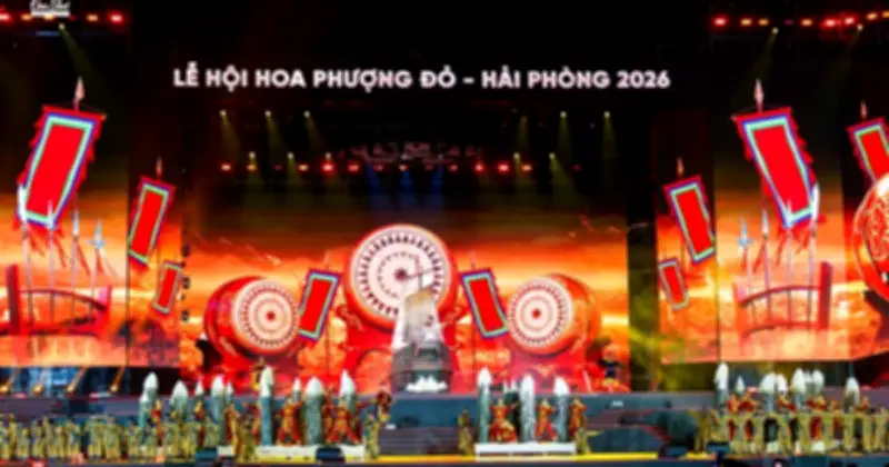 Lễ hội Hoa phượng đỏ 2026 tại Hải Phòng khai mạc hoành tráng