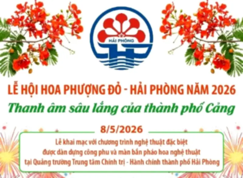 Lễ hội Hoa Phượng Đỏ Hải Phòng 2026: Sâu lắng và rực rỡ