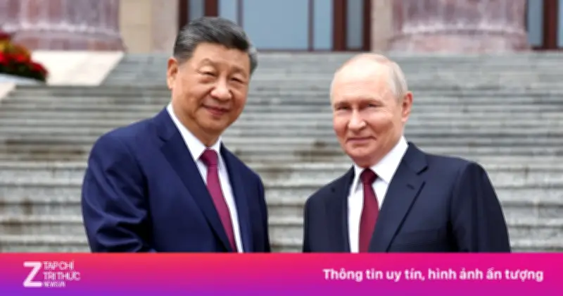 Lễ đón Tổng thống Nga Putin tại Bắc Kinh khai màn Hội nghị Thượng đỉnh Nga-Trung