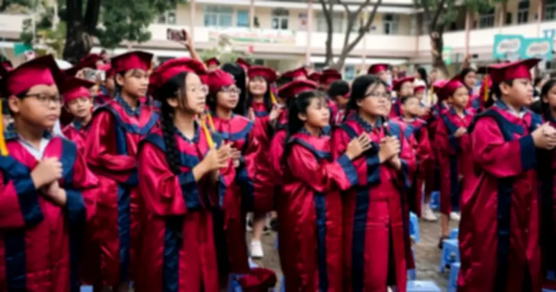 Lễ tri ân đầy xúc động của học sinh lớp 5 tại TP.HCM