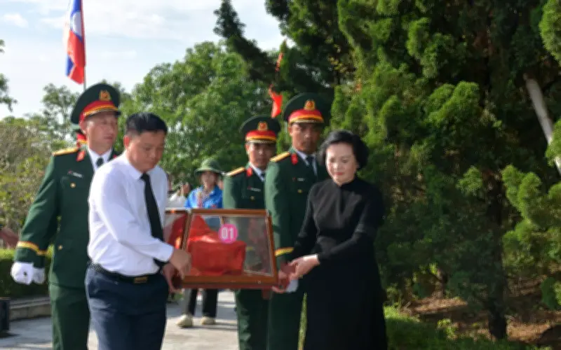 Lễ truy điệu và an táng 80 hài cốt liệt sĩ tại Nghệ An