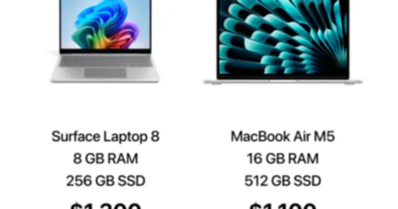 Laptop Windows cấu hình thấp hơn nhưng đắt hơn MacBook: Sự thật năm 2026
