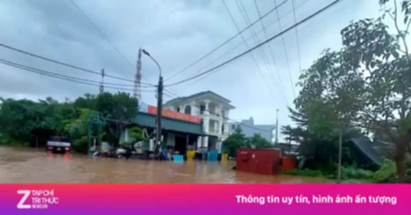 Mưa lớn gây ngập sâu nhiều khu vực tại Quảng Ninh