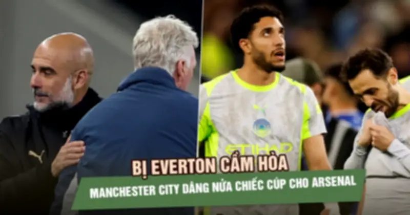 Man City hòa Everton 3-3, mất quyền tự quyết đua vô địch