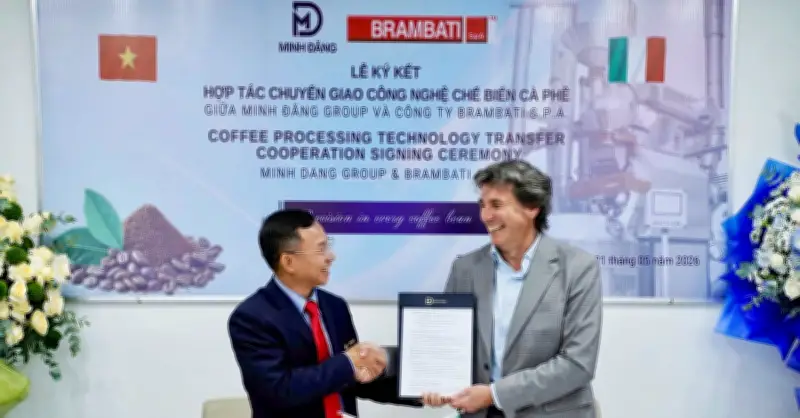 Minh Đăng Group hợp tác với Brambati S.p.A, đầu tư 3,5 triệu EUR vào công nghệ cà phê
