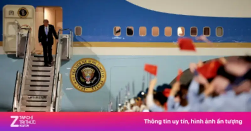 Mạng xã hội Trung Quốc 'bùng nổ' khi ông Trump tới Bắc Kinh