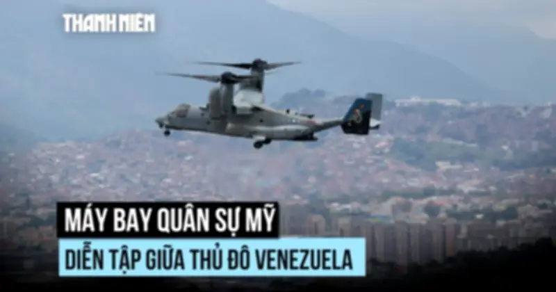 Máy bay quân đội Mỹ lại bay lượn giữa thủ đô Venezuela