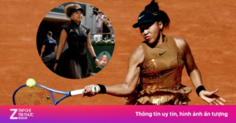 Naomi Osaka gây tranh cãi với trang phục tháp Eiffel tại Pháp Mở rộng 2026