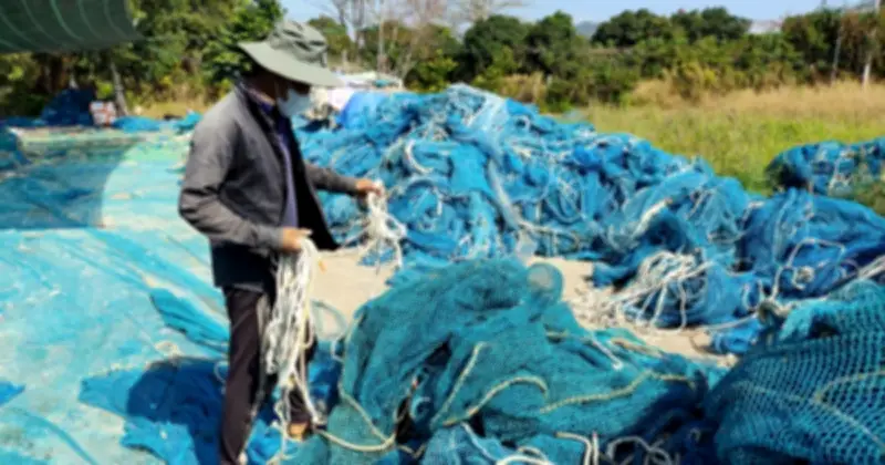 Ngư dân Long Hải rời biển vào bờ cắt lưới, phá dây thừng kiếm sống