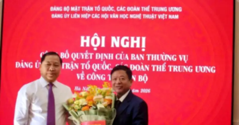 Ông Đỗ Hồng Quân giữ chức Bí thư Đảng ủy Liên hiệp Văn học nghệ thuật
