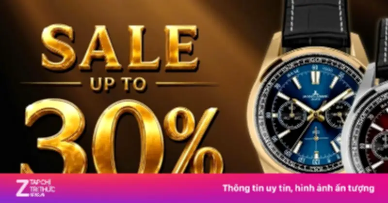 Đăng Quang Watch giảm đến 30% đồng hồ chính hãng dịp hè 2026