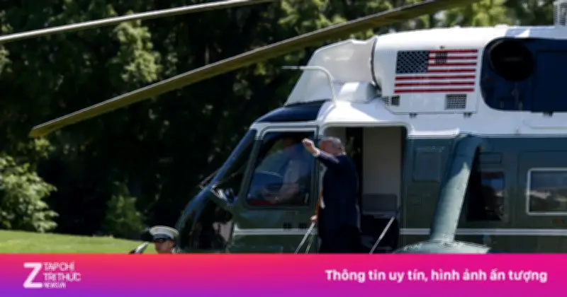 Ông Trump tính xây bãi đáp trực thăng cố định ở Nhà Trắng để giải quyết vấn nạn cháy cỏ