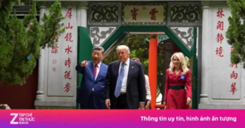 Ông Trump và ông Tập dạo vườn hồng, dự tiệc trà tại Trung Nam Hải
