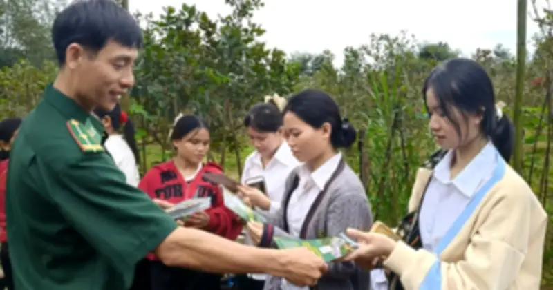 Người lính biên phòng làm thầy giáo công nghệ ở vùng biên Gia Lai