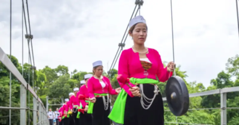 Người Mường điều hành đánh cồng chiêng - nét đẹp độc đáo ở Phú Thọ