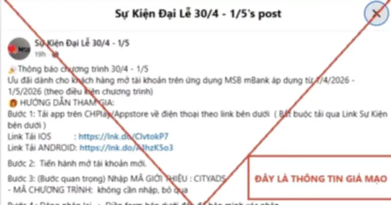 Ngân hàng cảnh báo chiêu lừa đảo mới nhân dịp lễ, khuyến mại