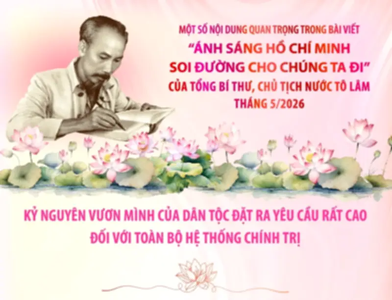 Ánh sáng Hồ Chí Minh soi đường cho kỷ nguyên vươn mình của dân tộc