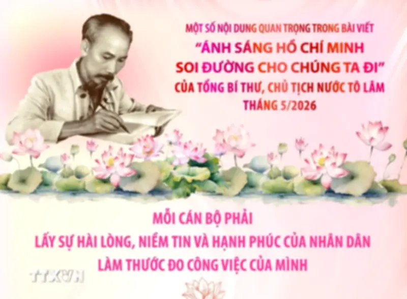 Ánh sáng Hồ Chí Minh soi đường: Học tập và làm theo Bác bằng hành động cụ thể