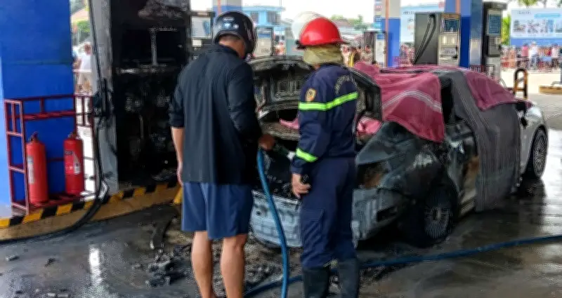 Nhận định ban đầu nguyên nhân 2 thiếu niên tử vong trong vụ cháy ô tô ở cây xăng