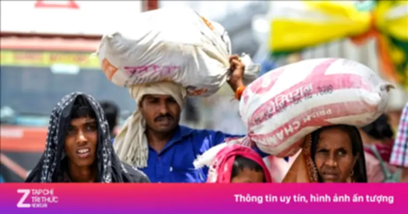 Nắng nóng thiêu đốt đẩy người lao động Ấn Độ vào vòng xoáy kiệt quệ