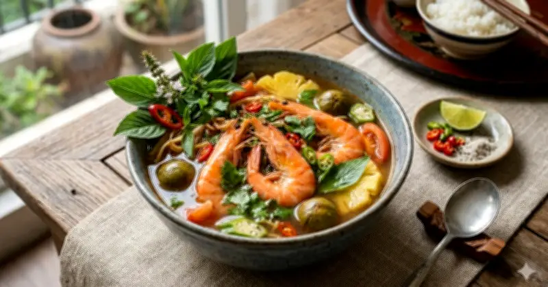 Nấu canh chua tôm bỏ ngay loại lá này vào nước chua dịu thơm nức mũi, vị ngon cuốn hơn cả canh tôm yum