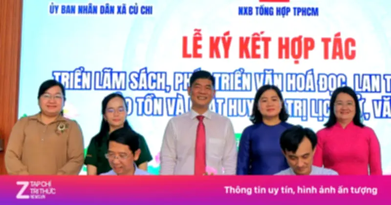 NXB Tổng hợp TP.HCM và Củ Chi ký kết hợp tác phát triển văn hóa đọc