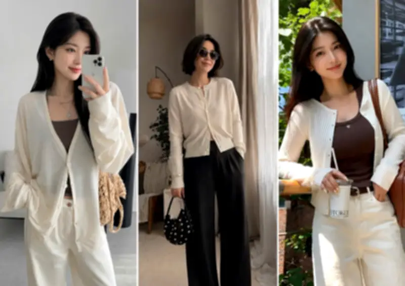 Áo cardigan mỏng trở thành vũ khí chống nắng được yêu thích mùa hè