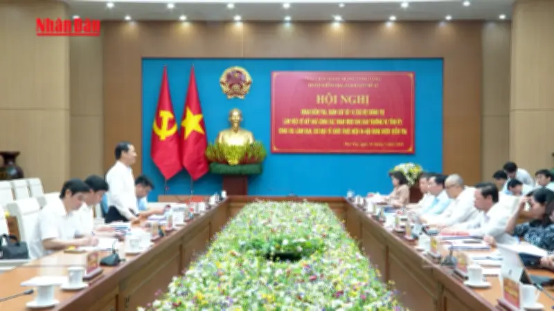 Đoàn kiểm tra giám sát số 15 của Bộ Chính trị làm việc với tỉnh Phú Thọ