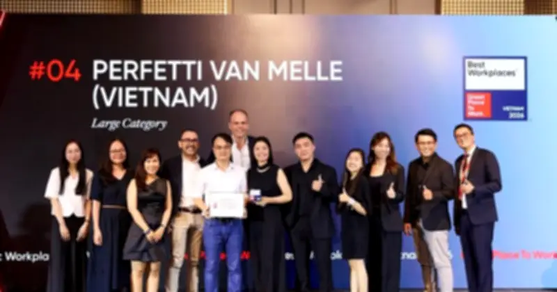 Perfetti Van Melle Việt Nam lọt Top 4 nơi làm việc xuất sắc nhất 2026