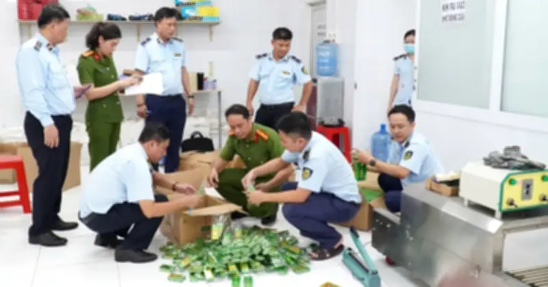 Phá đường dây sản xuất hơn 27.000 chai dầu gió giả nhãn hiệu Châu Kê Cường