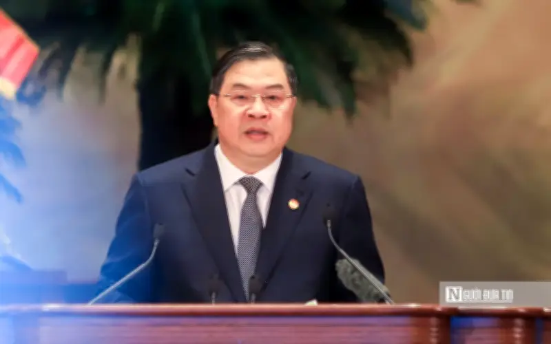 Phó Thủ tướng Thường trực Phạm Gia Túc phát biểu tại Đại hội MTTQ Việt Nam lần thứ XI